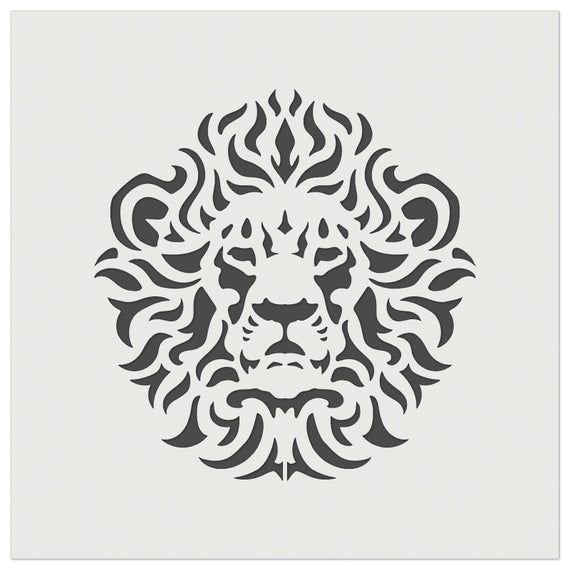 Трафарет Льва на стену