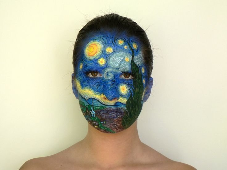 Бодиарт на лице