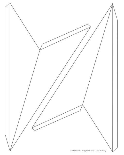 Макет объемной звезды из бумаги