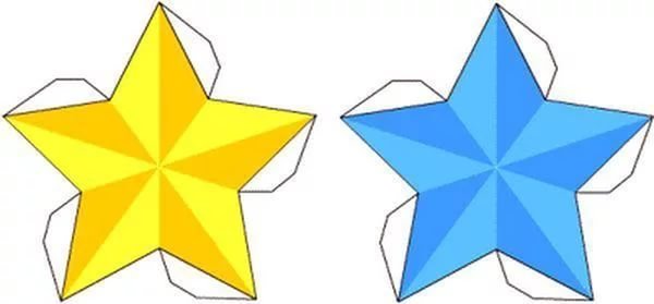 Объемная звезда из бумаги