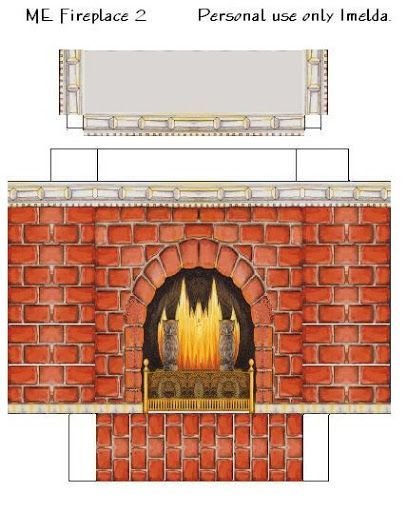 Камин для кукольного домика