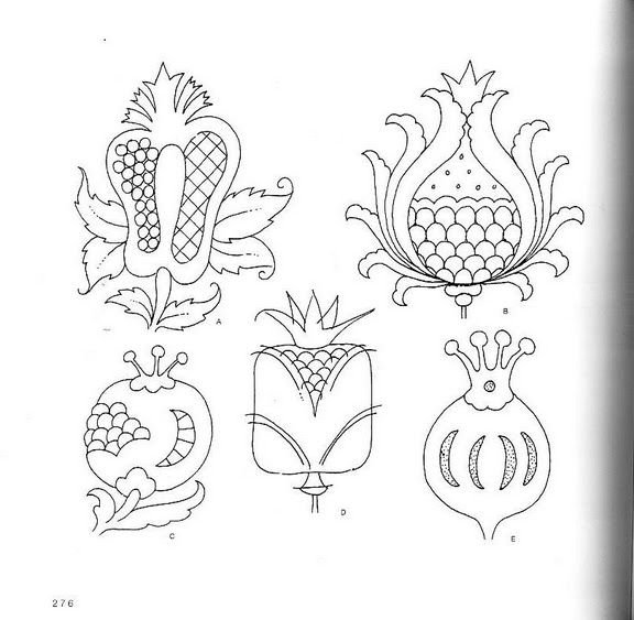 Точечная роспись контурами схемы