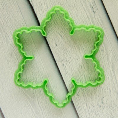 Снежинка вырубка для пряников