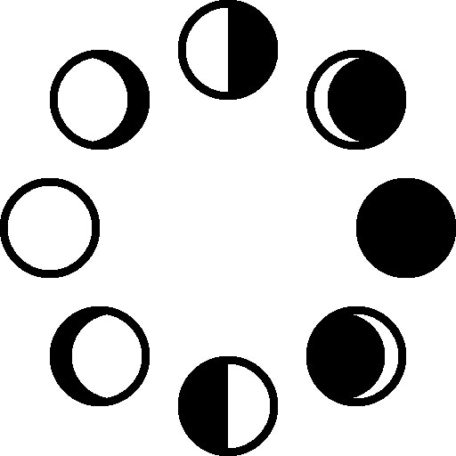 Фазы Луны символы