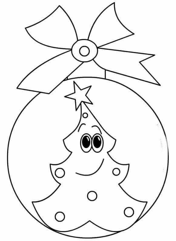 Трафареты новогодних игрушек
