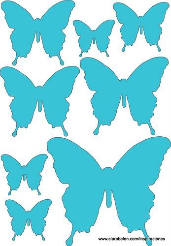 Трафарет бабочки для вырезания