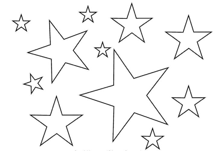 Трафарет звезды