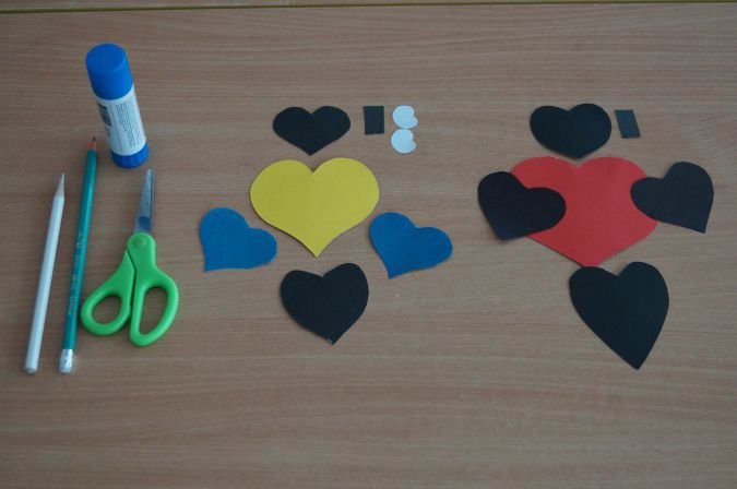 Поделки из сердечек