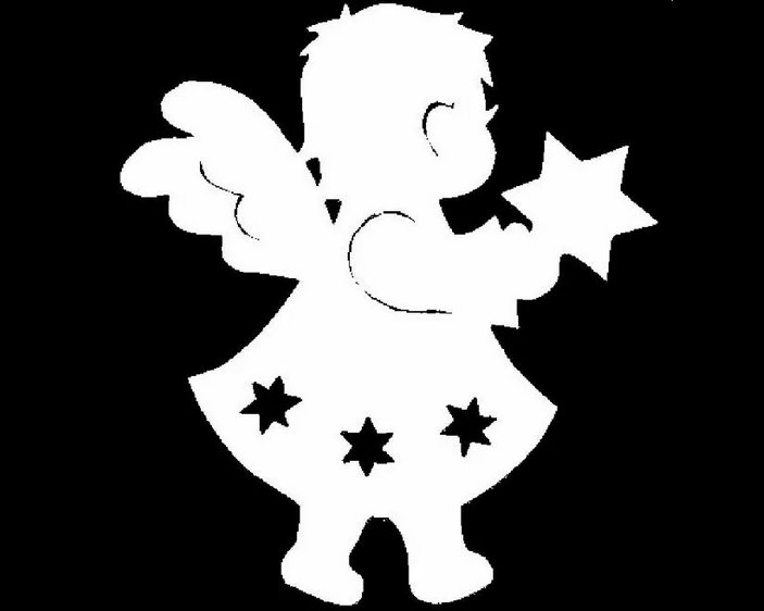 Новогодние фигурки на окна