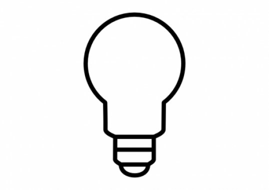 Лампочка контур