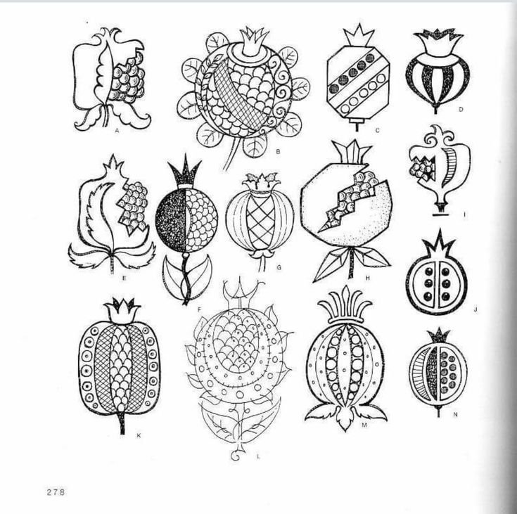 Стилизованные фрукты