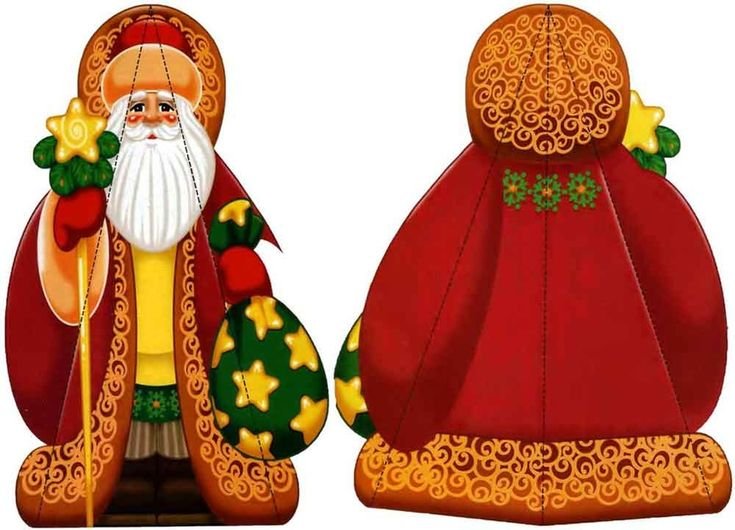 Объемная игрушка дед Мороз