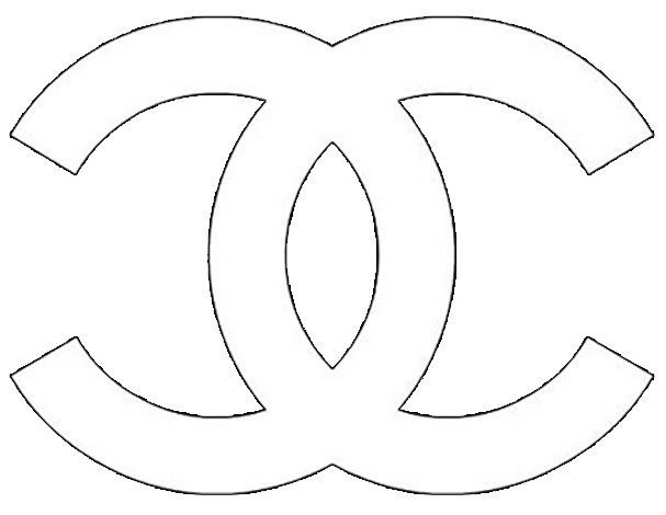 Шанель трафарет для броши