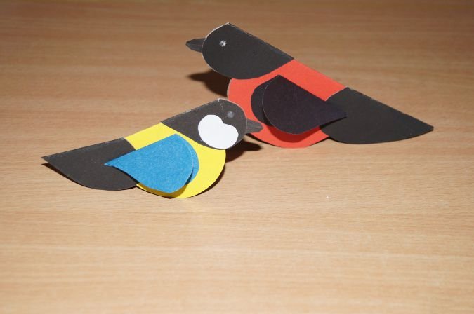 Птица из картона