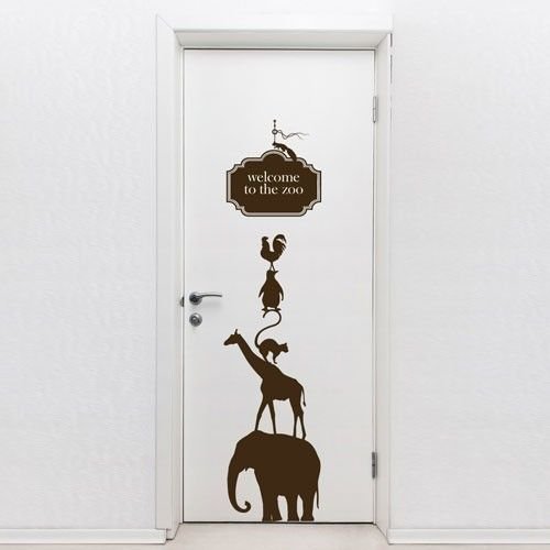 Декоративные наклейки на двери входные