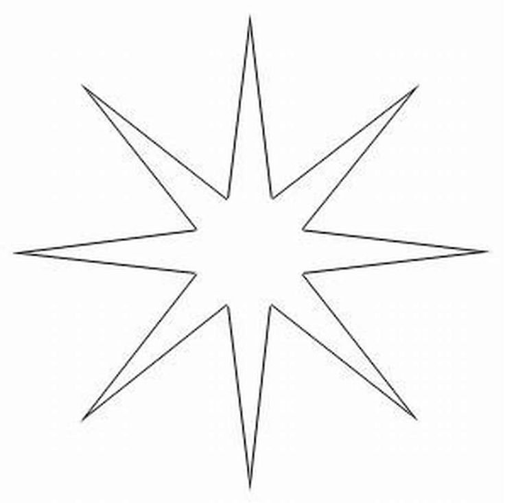 Звёздочки трафареты для вырезания