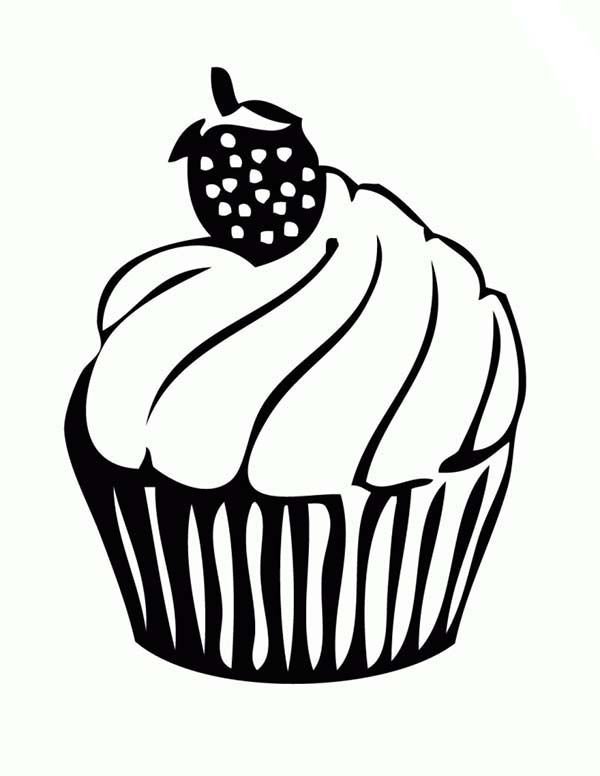 Кекс раскраска