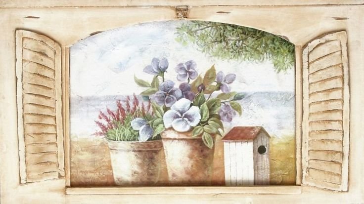 Роспись стен в стиле Прованс