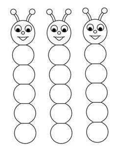 Раскраска гусеница для малышей