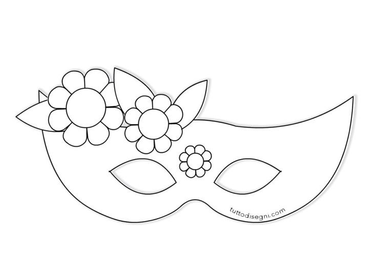 Трафарет маски для лица