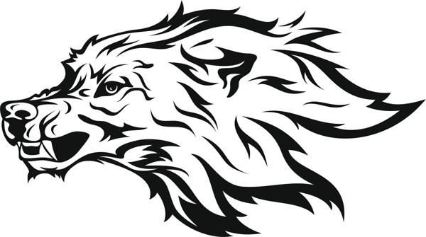 Векторное изображение волка