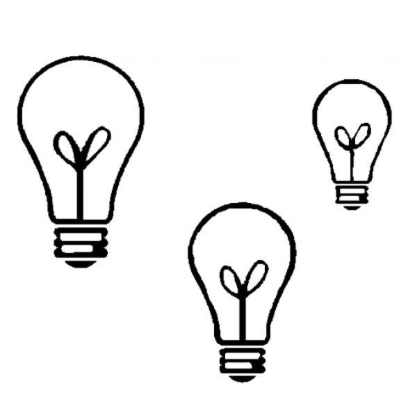 Лампочка разукрашка