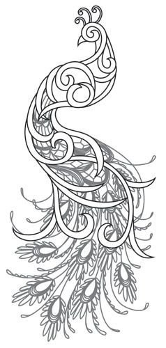 Джутовая филигрань Жар птица