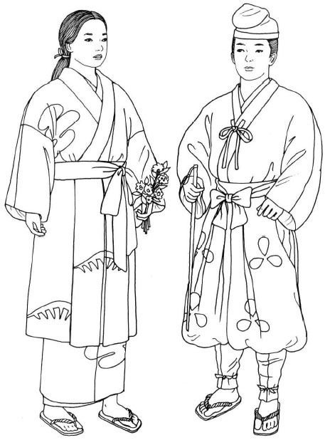 Одежда древнего Китая рисунки