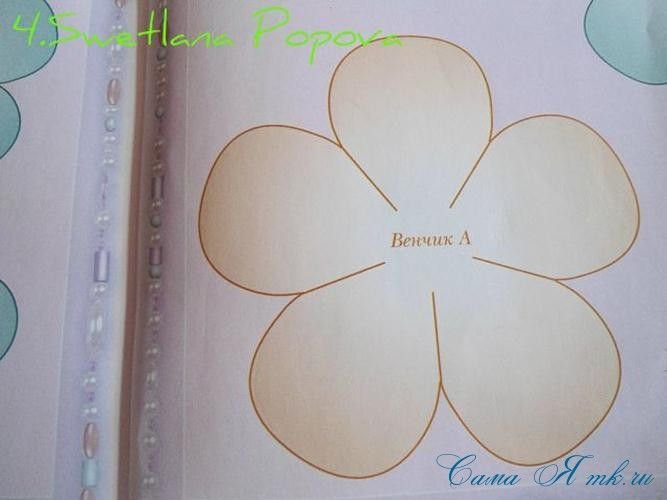 Лепестки для розы из фоамирана