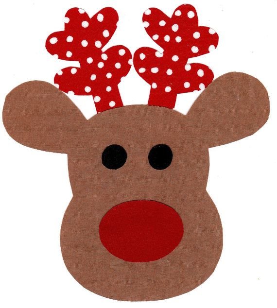 Аппликация олень новогодний