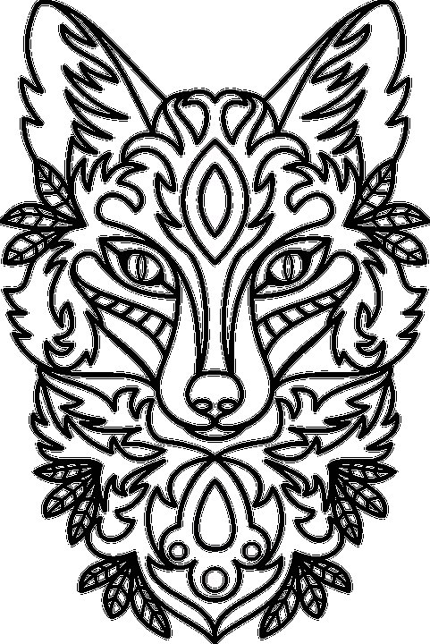 Раскраска лисы