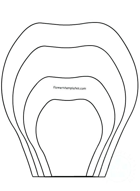 Трафарет для гигантских цветов