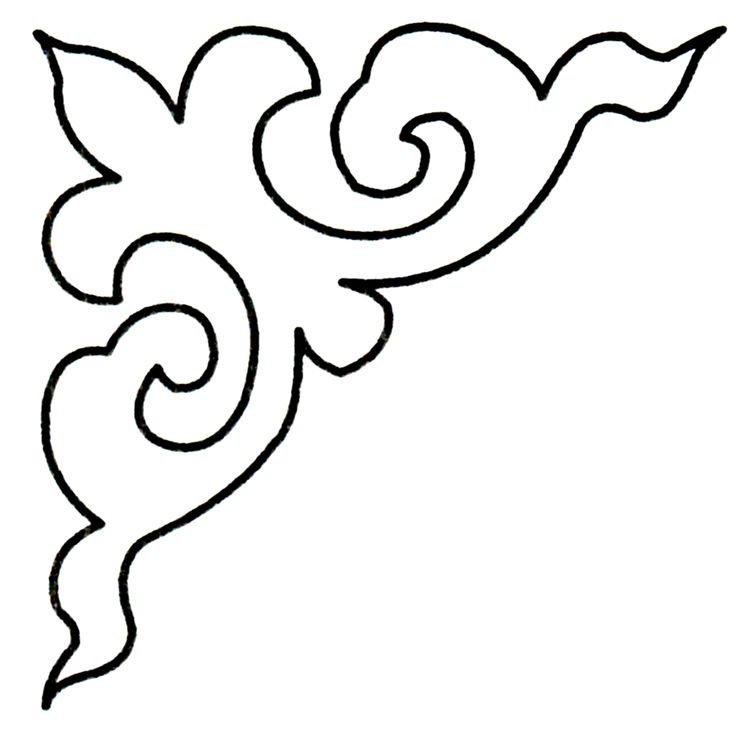 Казахский растительный орнамент