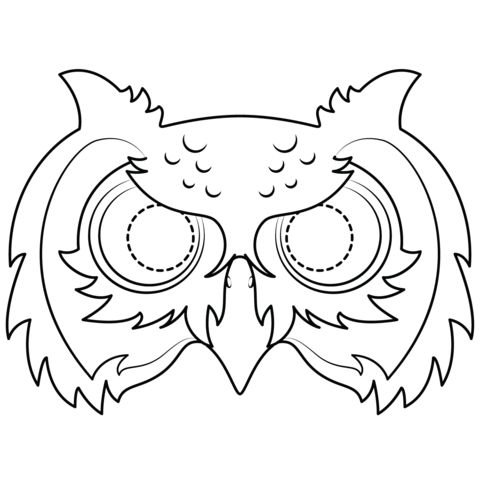 Карнавальная маска «Сова»