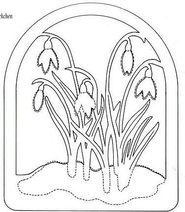 Весенние трафареты для вырезания