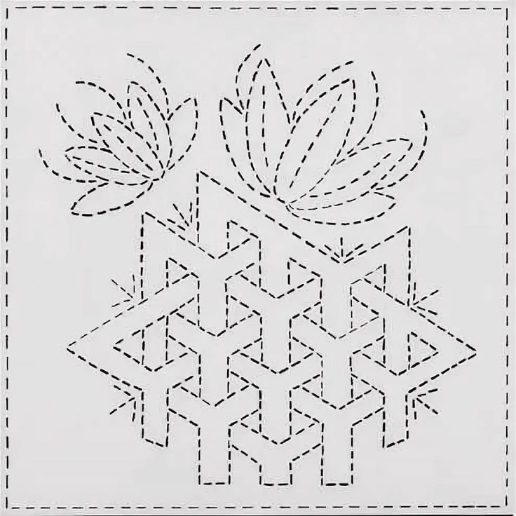 Японская вышивка сашико схемы