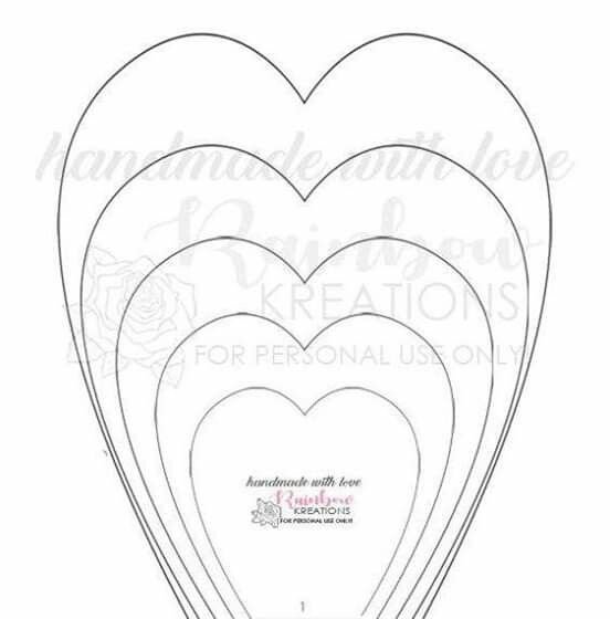 Трафареты лепестков цветов