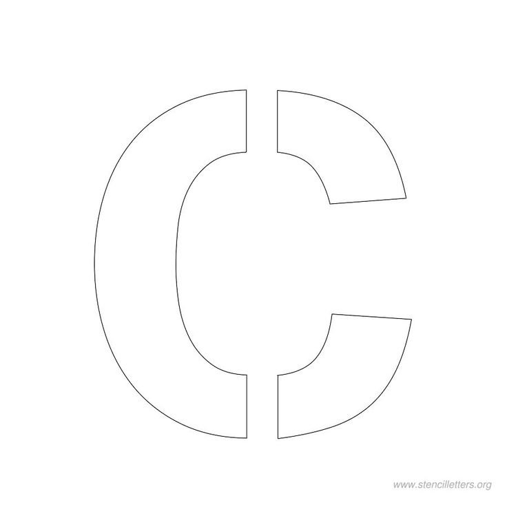 Трафарет букв