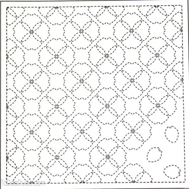 Японская стежка сашико схемы