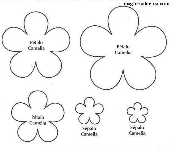 Цветок шаблон