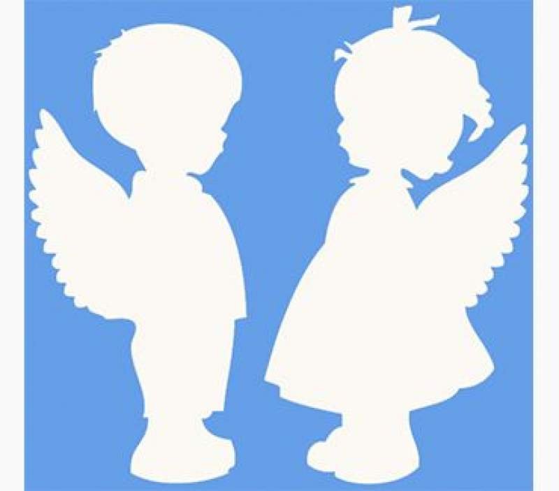 Трафарет "ангелы"