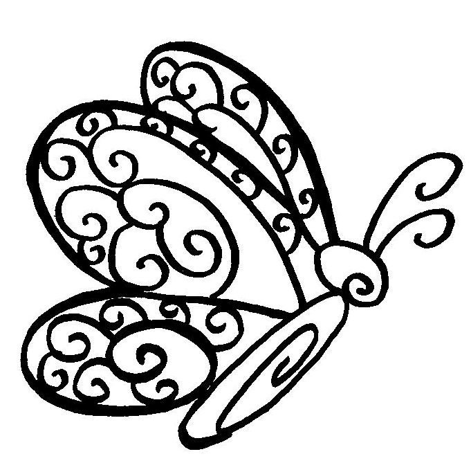 Раскраска "бабочки"