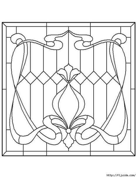 Витраж шаблон