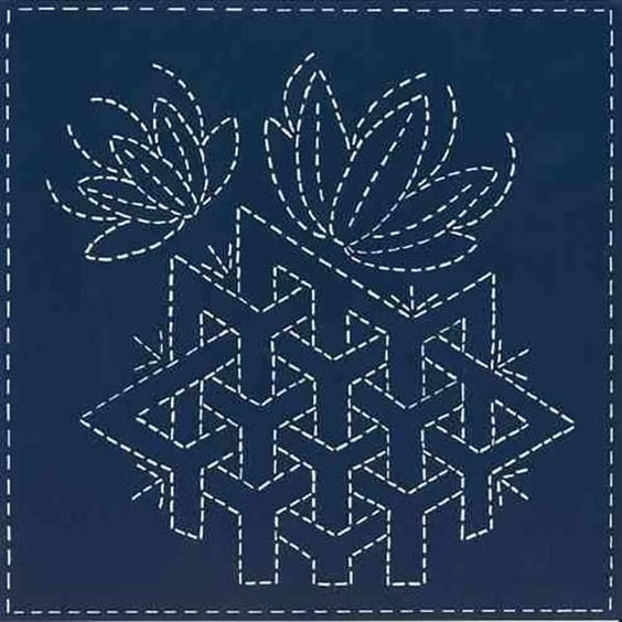 Японская техника Стежки сашико