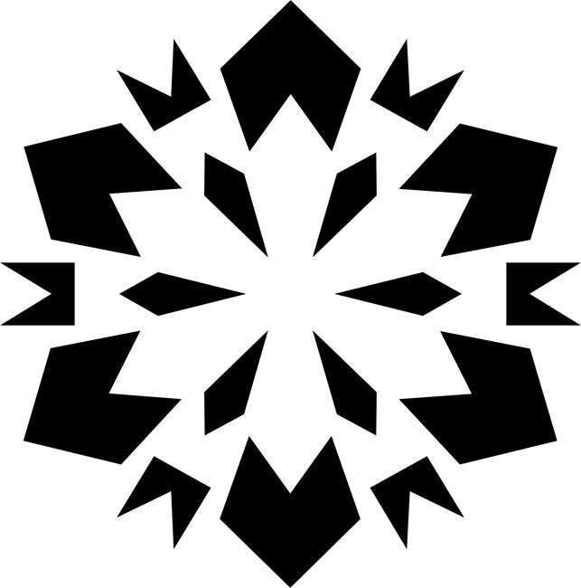 Трафареты для искусственного снега снежинки