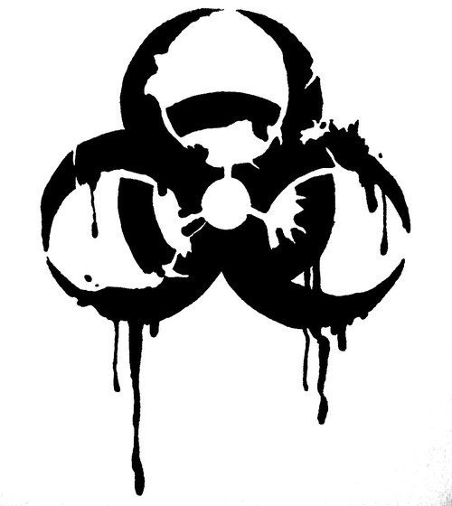 Татуировка знак радиации