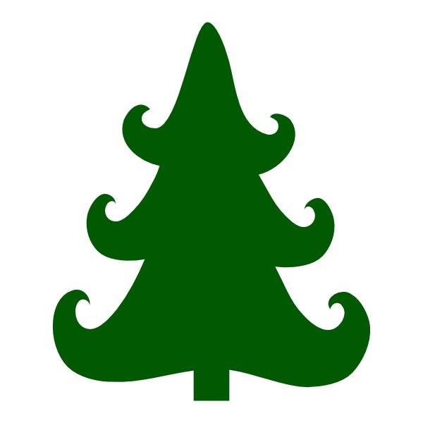 Елочка трафарет