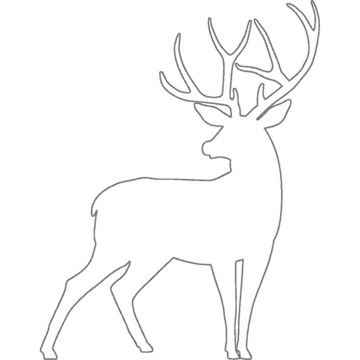 Трафарет "олени"