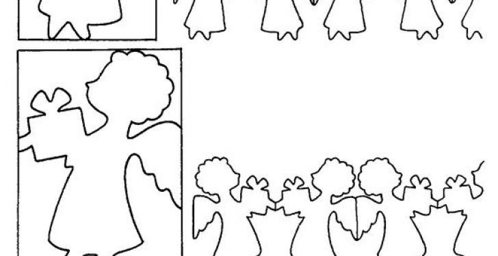 Шаблоны симметричные для вырезывания новый год