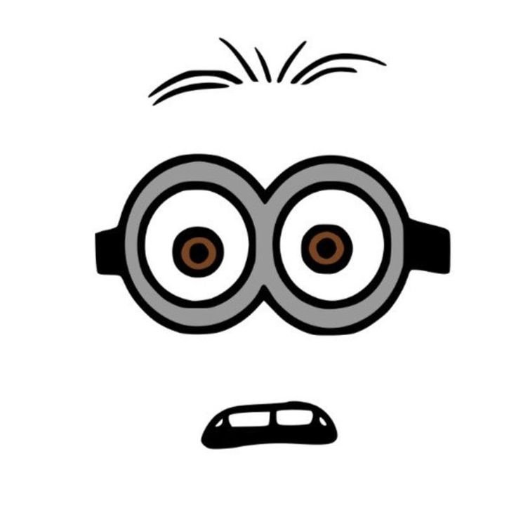 Глаза миньона вектор